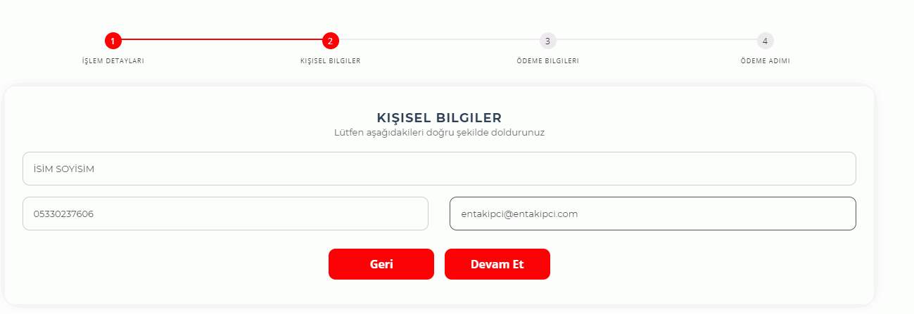 kişisel bilgiler